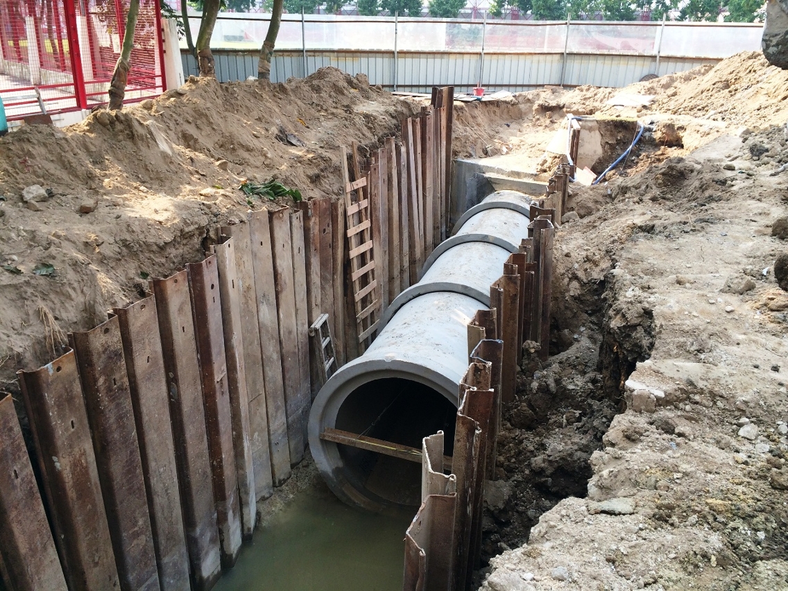 氹仔奧林匹克大馬路雨水渠擴容工程將竣工，有助改善黑橋街及地堡街一帶排洪能力