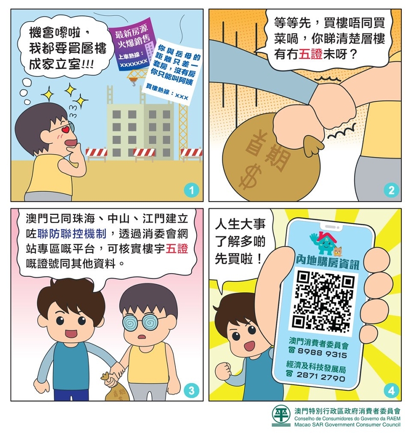 內地購房-四格漫畫