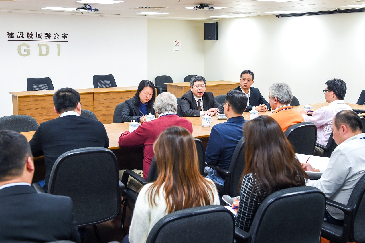 Secretary for Transport and Public Works, Mr Raimundo Rosario, meets with officials of the Infrastructure Development Office.