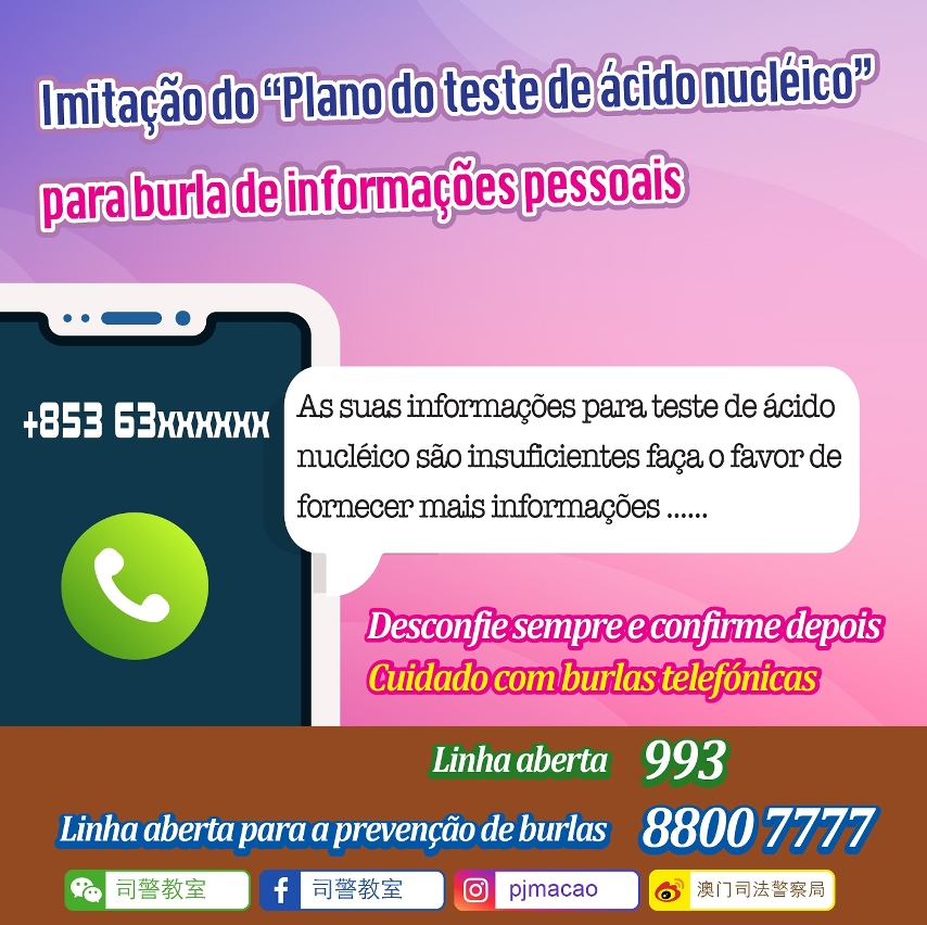 Cuidado com quem que finge do trabalhador do teste nucléico para burla de informações de identificação pessoal