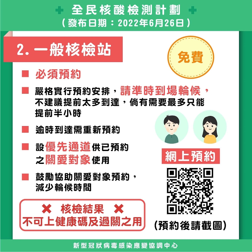 全民核酸檢測 一般核檢站