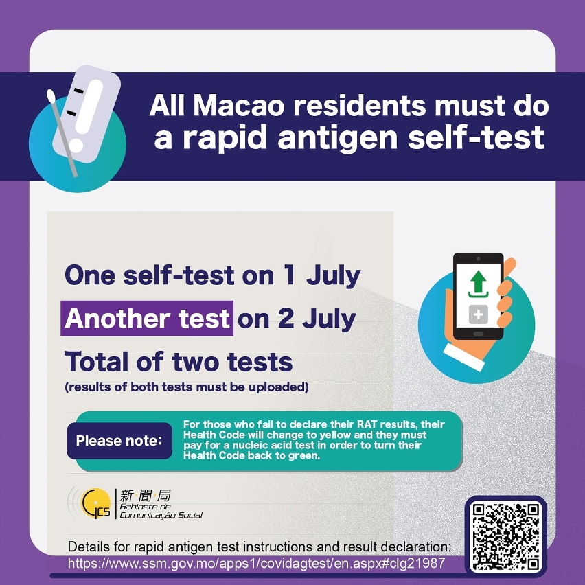 all macao residents must do a rapid antigen self-test