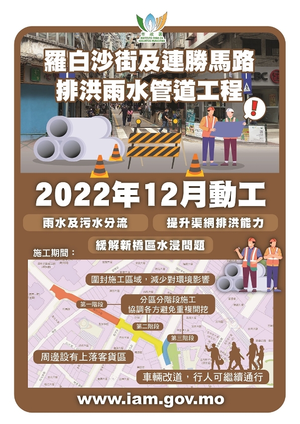 羅白沙街及連勝馬路排洪雨水管道工程