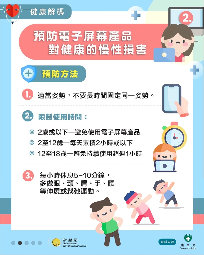 預防電子屏幕產品對健康的慢性損害 2