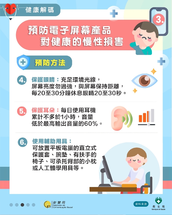 預防電子屏幕產品對健康的慢性損害 3
