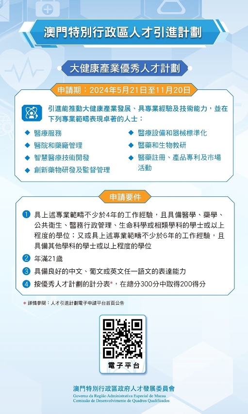 大健康產業優秀人才計劃