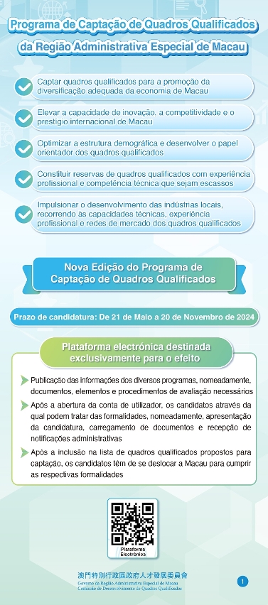 Apresentação da Nova Edição do Programa de Captação de Quadros Qualificados