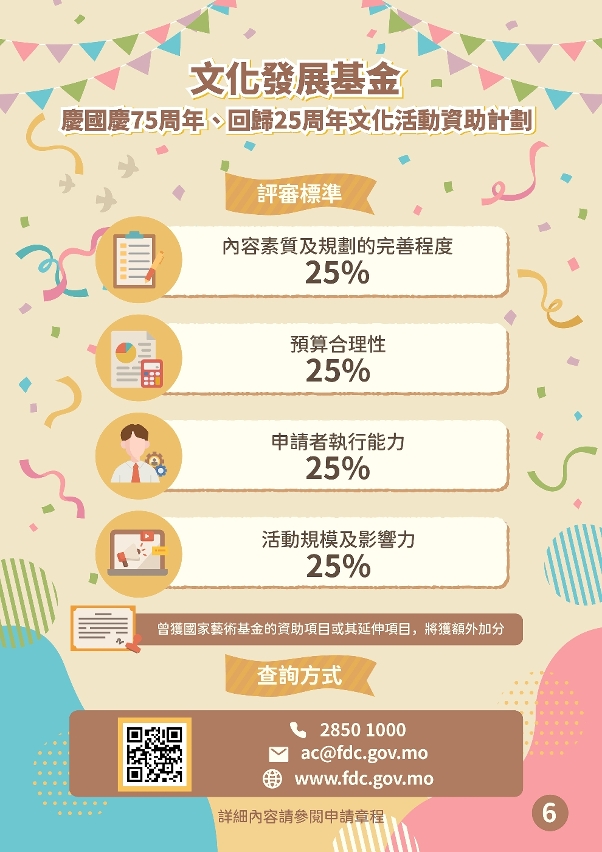 慶國慶75周年、回歸25周年文化活動資助計劃 (6)