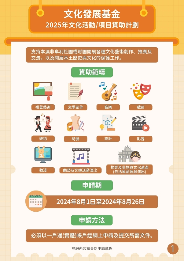 2025年文化活動／項目資助計劃 (1)