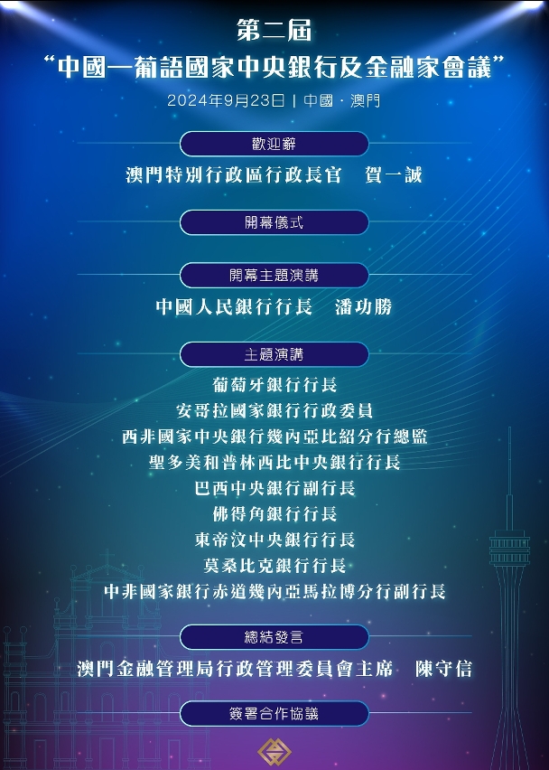 第二屆中國—葡語國家中央銀行及金融家會議重點活動