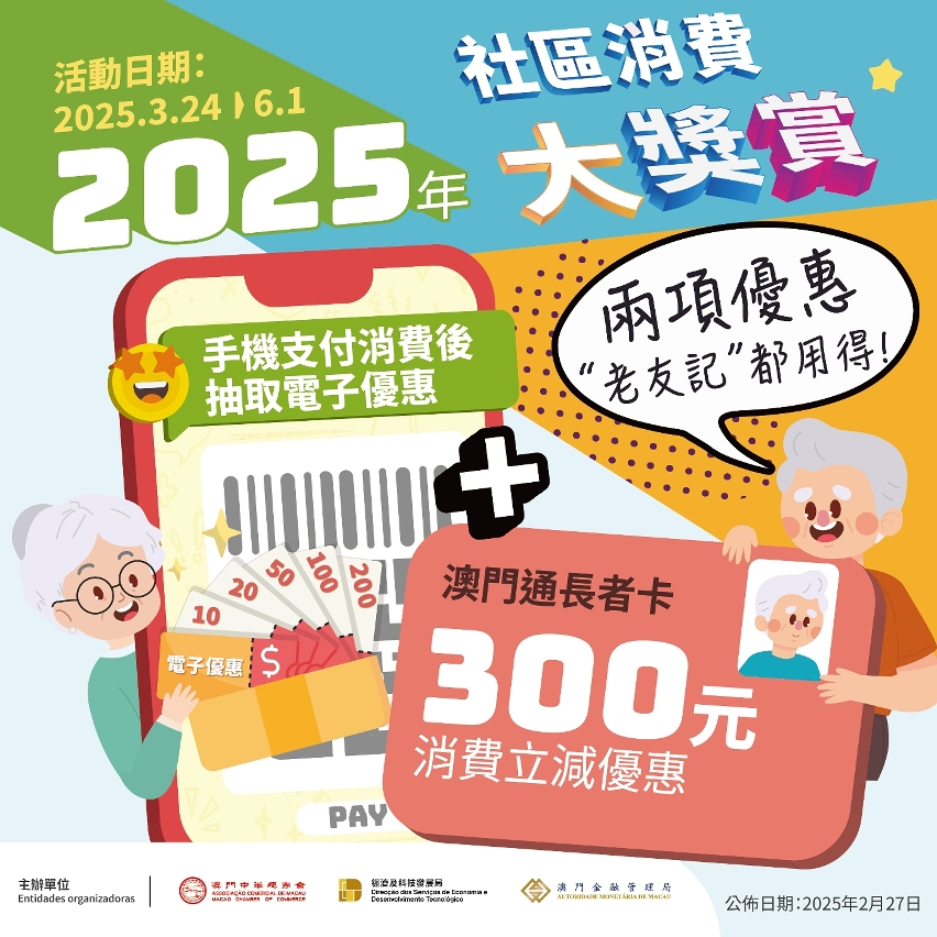 圖文包︰長者同時享有300元立減優惠和手機支付消費後抽取電子優惠