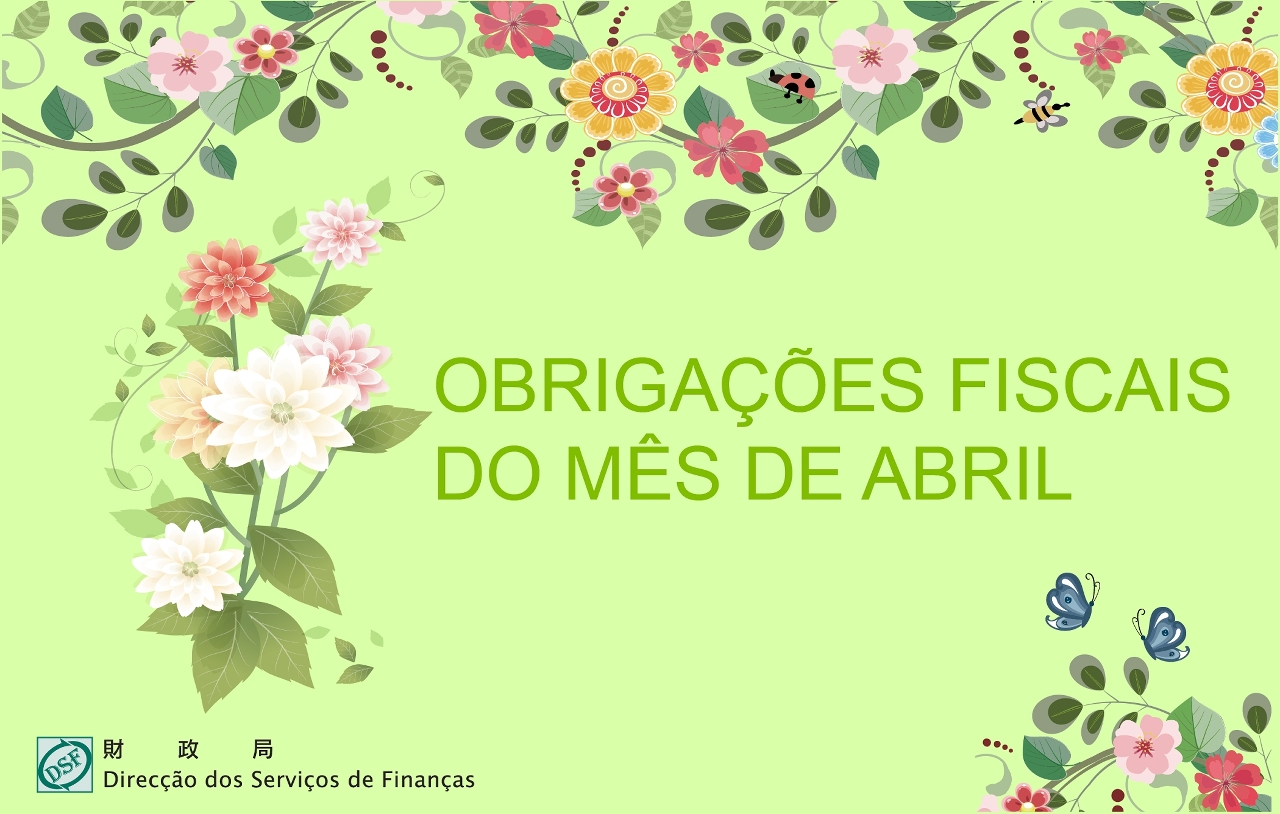 2025 OBRIGAÇÕES FISCAIS DO MÊS DE ABRIL