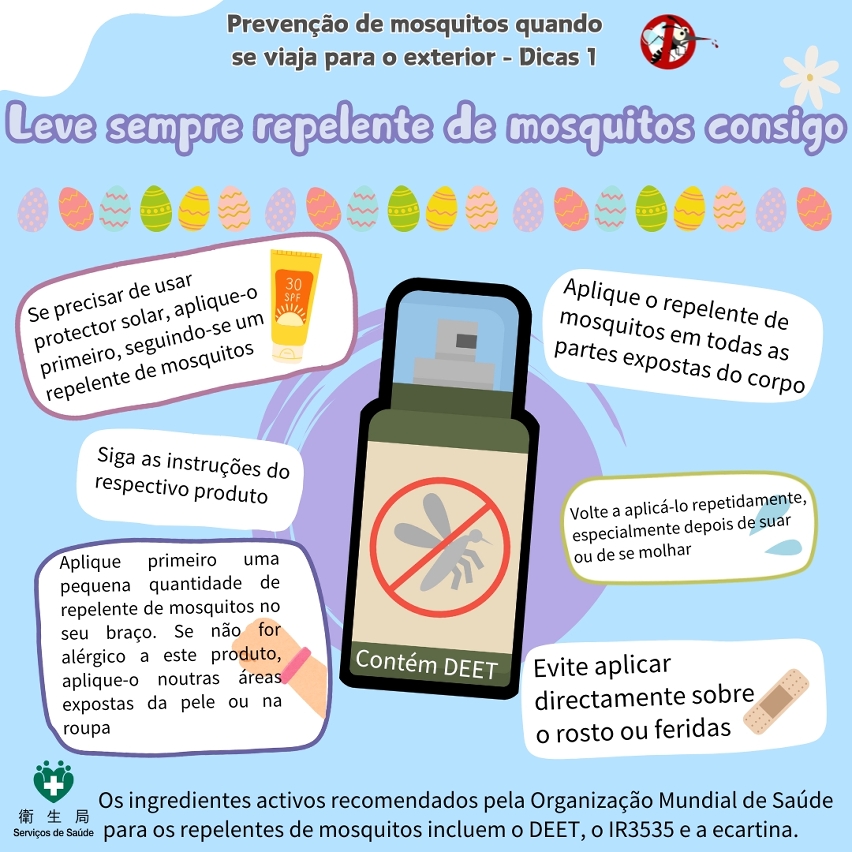 Dicas de prevenção contra mosquitos em viagem ao exterior nas férias de Páscoa