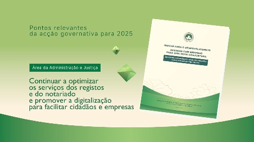 【LAG2025】Continuar a optimizar os serviços dos registos e do notariado e promover a digitalização