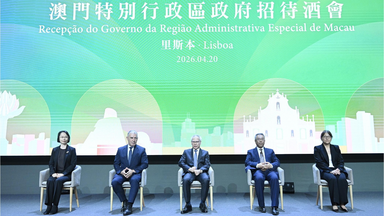 行政长官岑浩辉出席在葡萄牙里斯本举行的澳门特别行政区政府招待酒会。