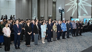 行政長官岑浩輝出席在馬來西亞吉隆坡舉行的澳門特別行政區政府招待酒會。