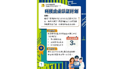 《科技企业认证计划》11月开放新一轮申请