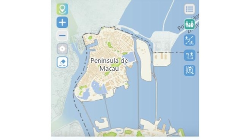 Optimização e modernização do "Mapa Online de Macau" Lançamento de cenários de aplicação para serviços de mapas "2+1"