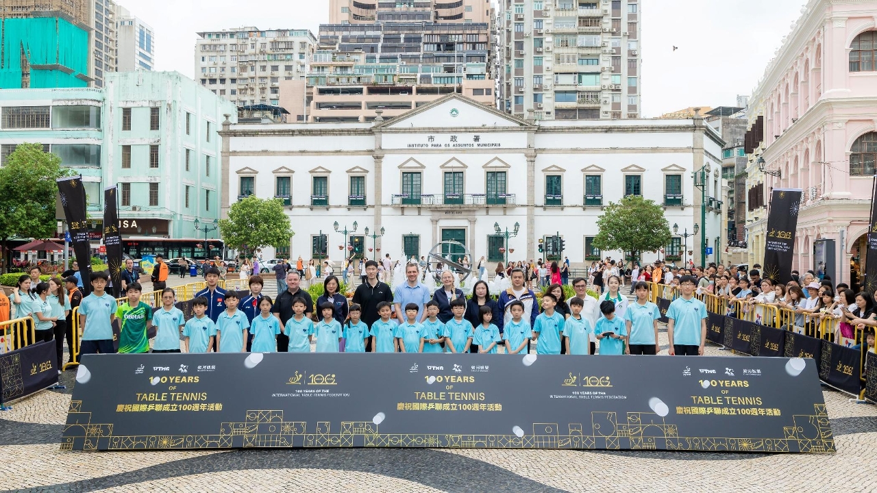 Celebração do centenário da ITTF leva o ténis-de-mesa à comunidade de Macau