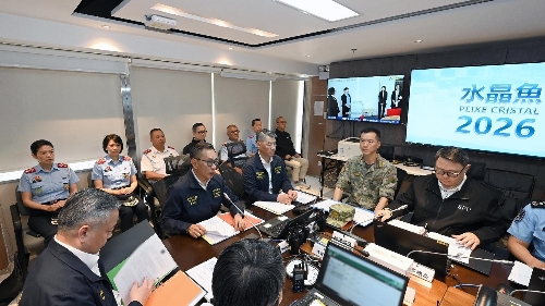 “水晶魚2026”民防颱風演習—強化聯動機制  提升防災韌性