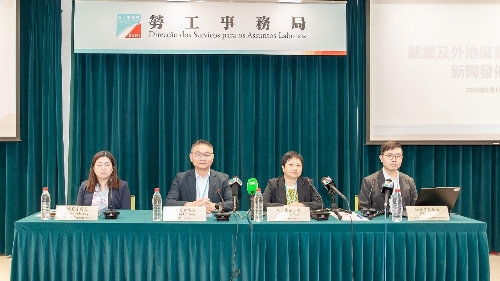 DSAL divulga dados actualizados sobre o emprego e apresenta medidas de apoio  Manutenção da estabilidade do mercado de emprego de Macau e reforço na promoção do emprego dos jovens