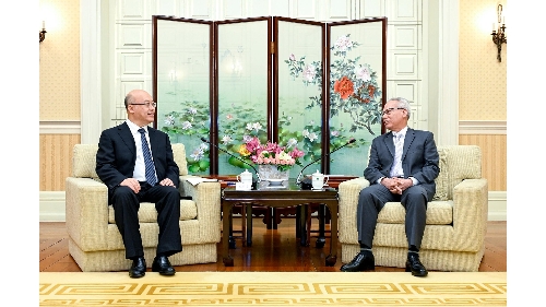 行政長官岑浩輝與河北省省長王正譜會面