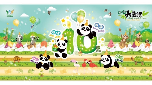 "Jian Jian” e “Kang Kang” fazem 10 anos! Vemo-nos no Parque de Seac Pai Van no dia 26 de Junho