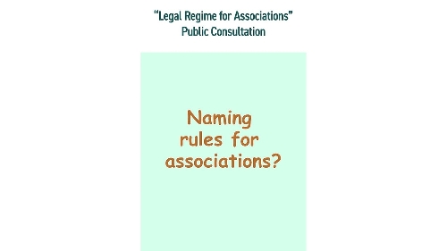 Standardisation of association names
