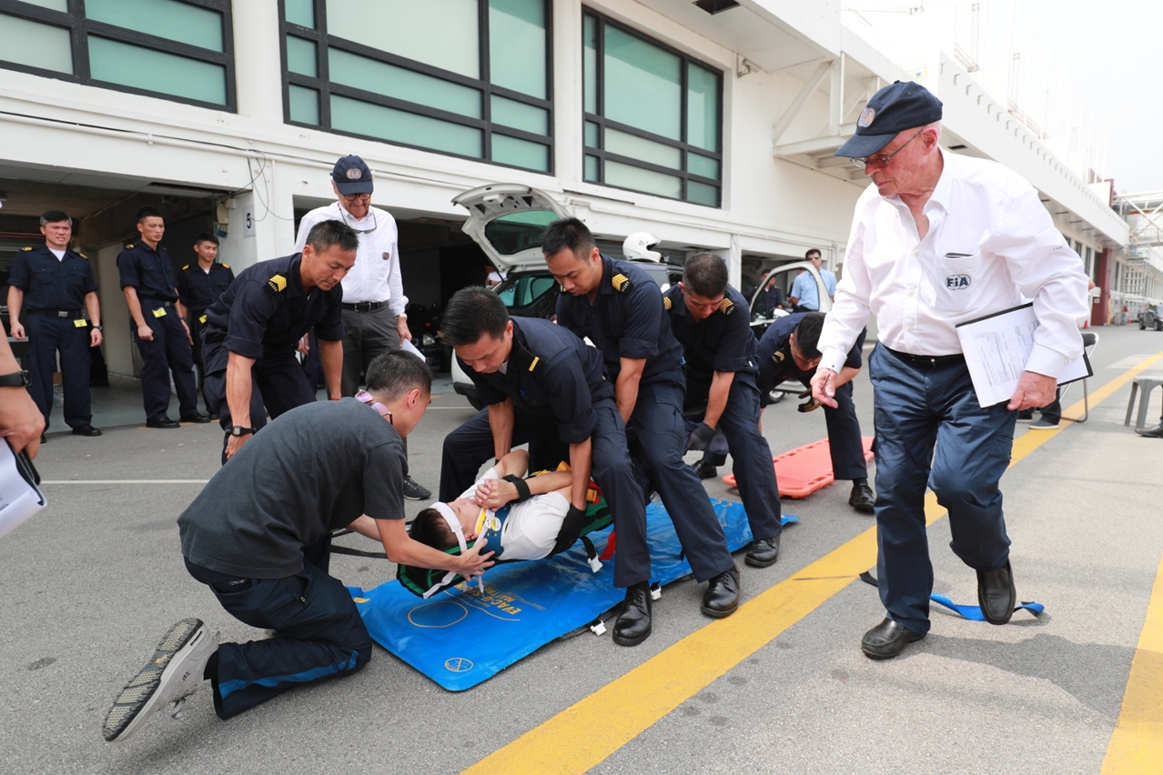 Professional Rescue Training of the Macau Grand Prix