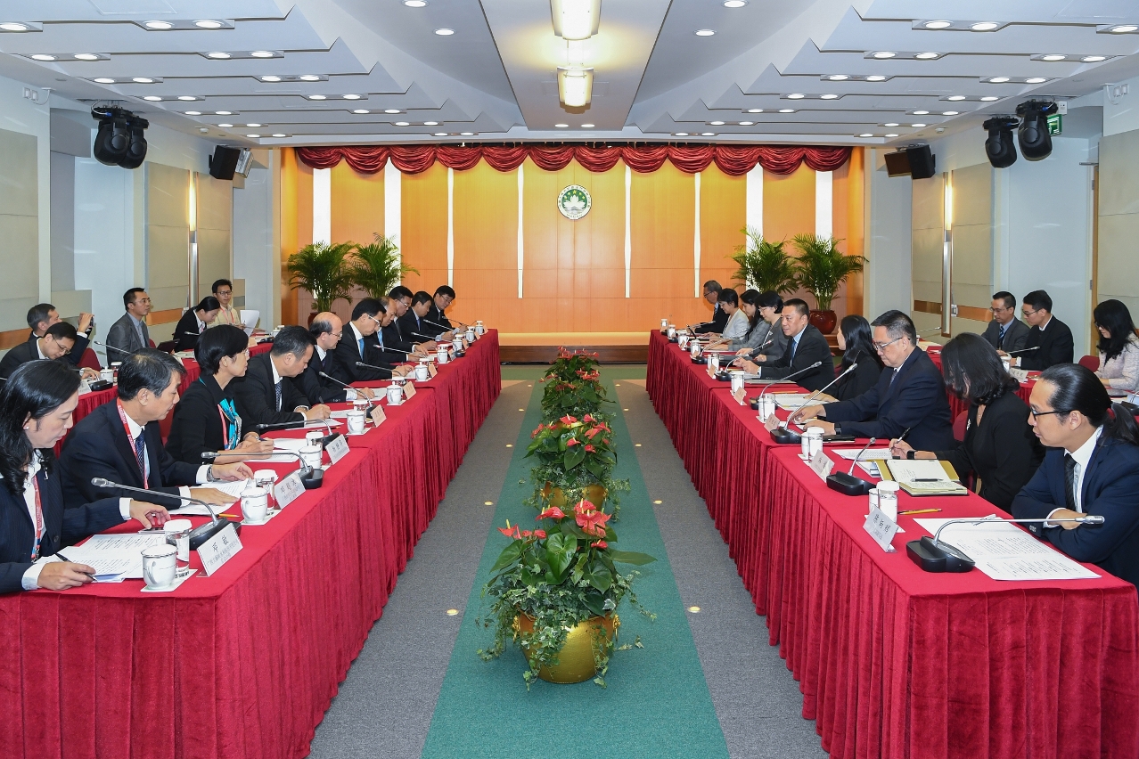 Teve lugar hoje (dia 26) em Macau a Reunião Conjunta de Cooperação Guangxi-Macau 2017