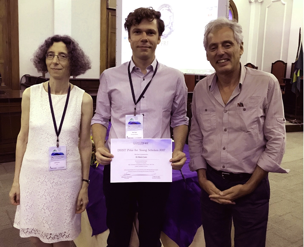 Mario Cams receives the 2017 DHST Prize for Young Scholars