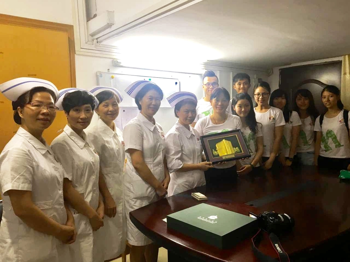 理工學生感謝中山大學附屬醫院護理人員