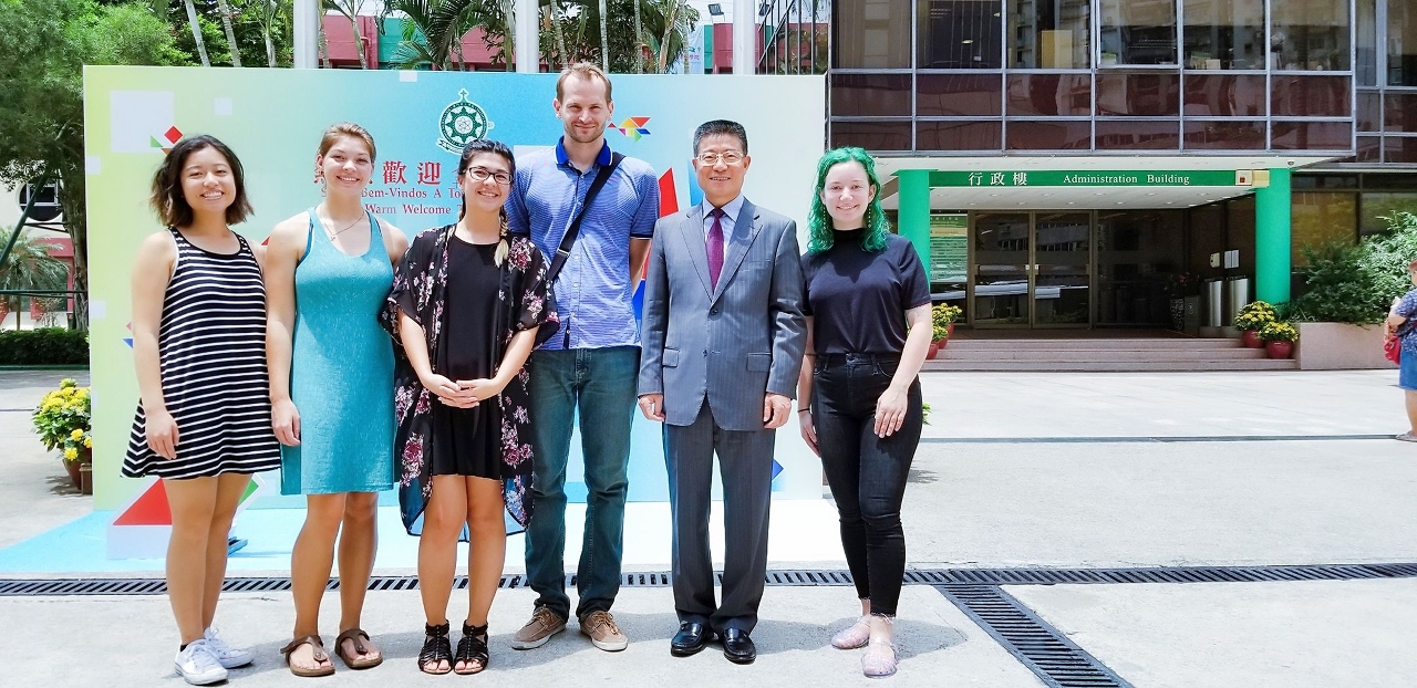 MPI’s President Lei Heong Iok encourages students to work hard in their studies