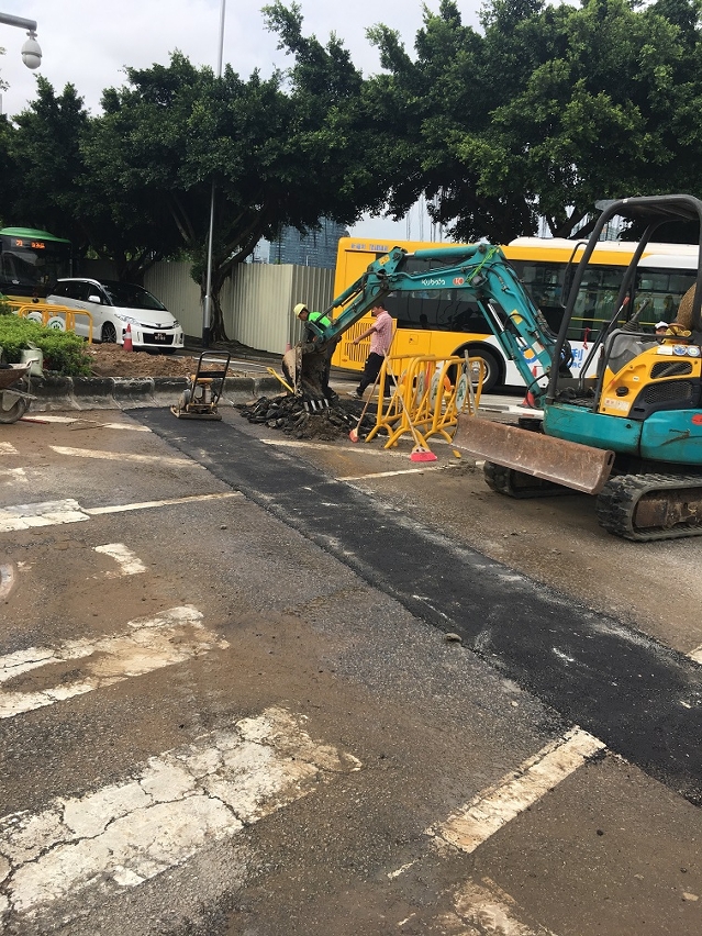 工程首階段進行街渠接駁工作