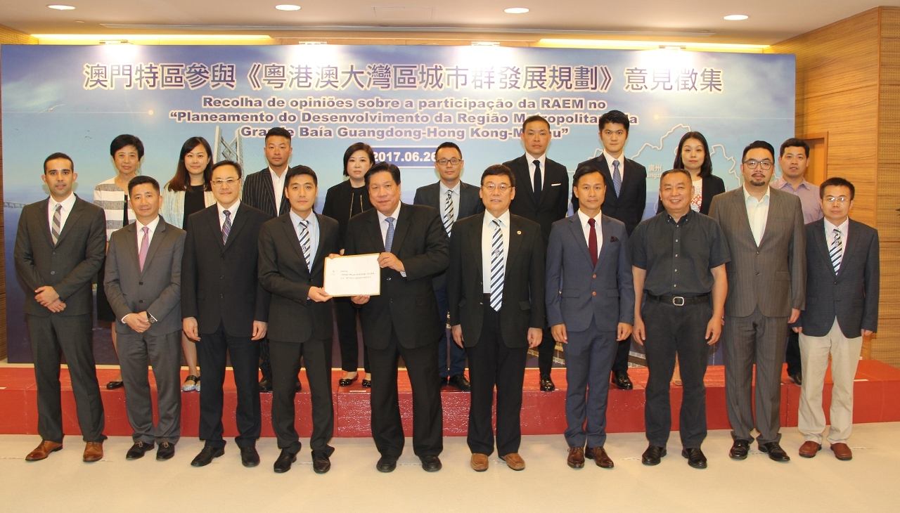 Apresentação de opiniões por escrito pela Grand Thought Think Tank de Macau sobre a participação da RAEM no “Planeamento do Desenvolvimento da Região Metropolitana da Grande Baía Guangdong-Hong Kong-Macau”