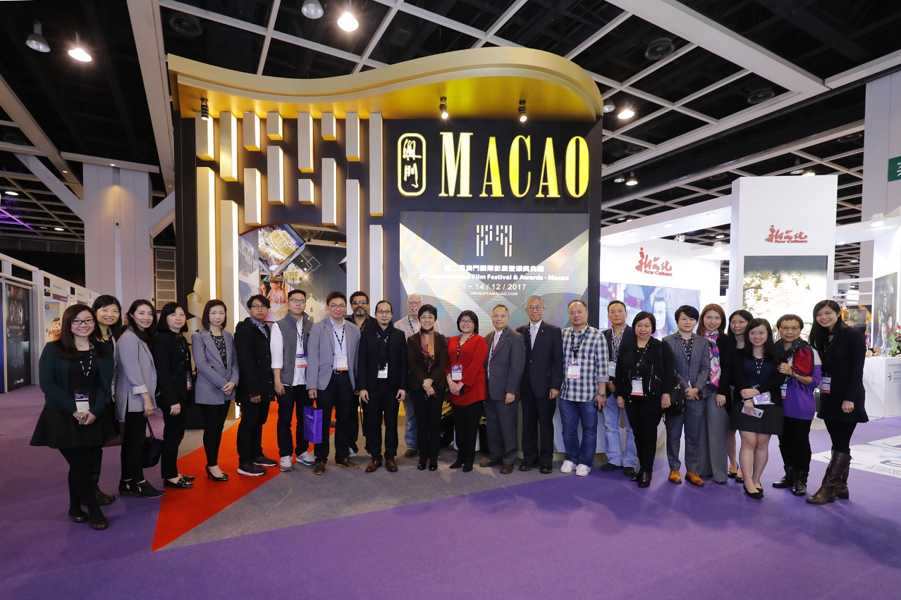Representatives of MGTO and IC with local industry delegates at the booth