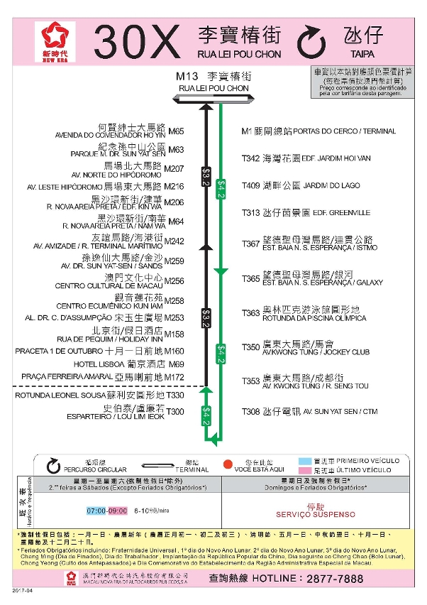 30X路線之新路線指南