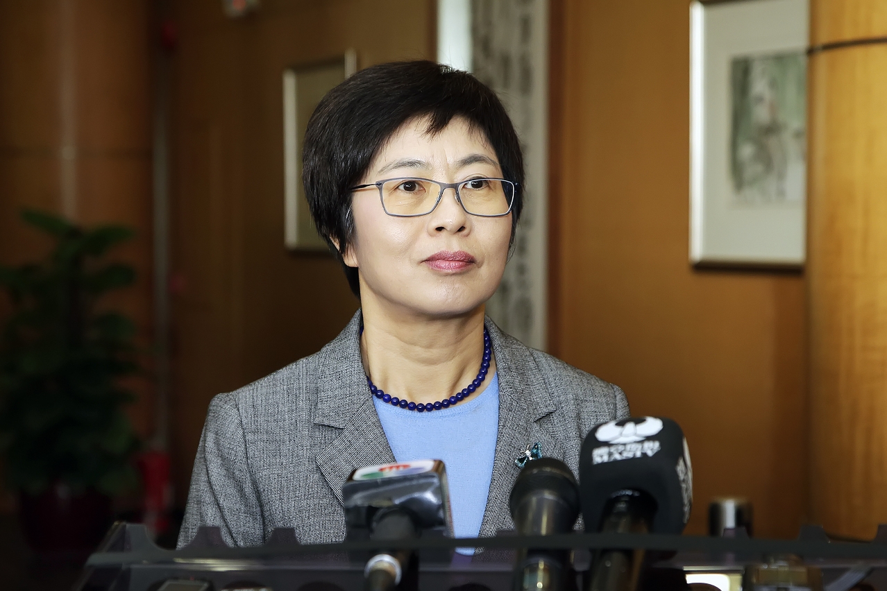 行政法務司司長陳海帆接受傳媒訪問