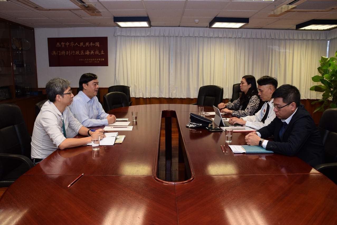 海關與民政總署代表在海關總部舉行工作會議