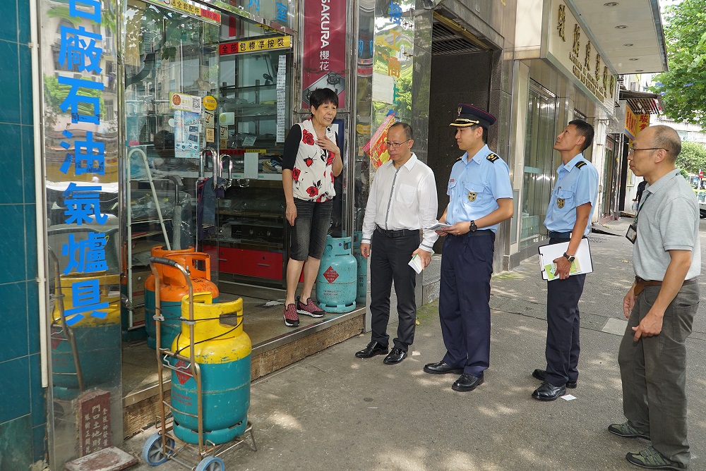 消防局派員巡查全澳石油氣爐具零售及燃料分銷商