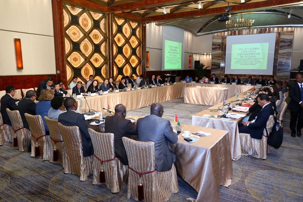 1ª Reunião do Grupo de Trabalho para Promoção da Cooperação Agrícola do Conselho da Cimeira para o Desenvolvimento Comercial e Industrial da Província de Jiangsu, Macau e dos Países de Língua Portuguesa