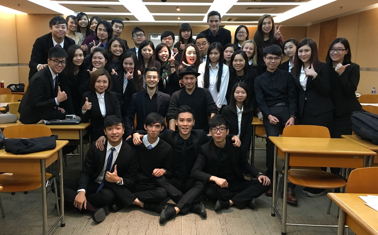 Students’ group photo after project presentation.