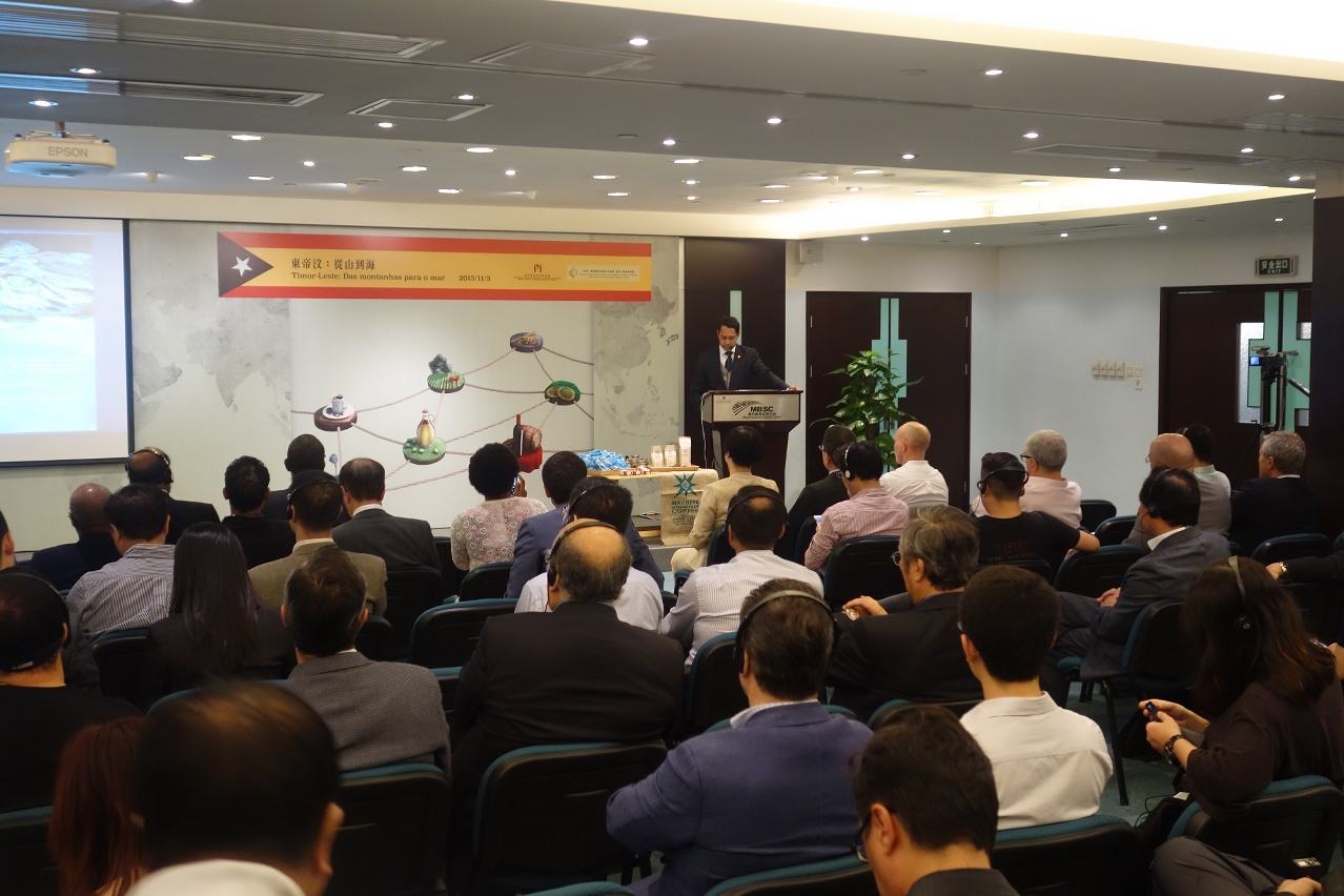 O delegado de Timor-Leste junto do Secretariado Permanente efectuou uma apresentação sobre o ambiente de investimento e negócios em Timor-Leste.