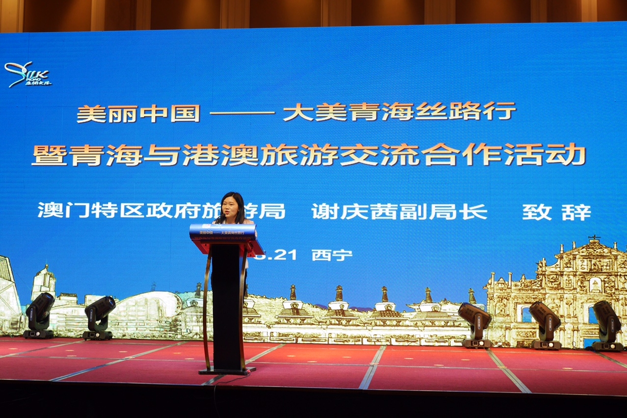 Deputy Director Cecilia Tse gives an remark during destination presentation