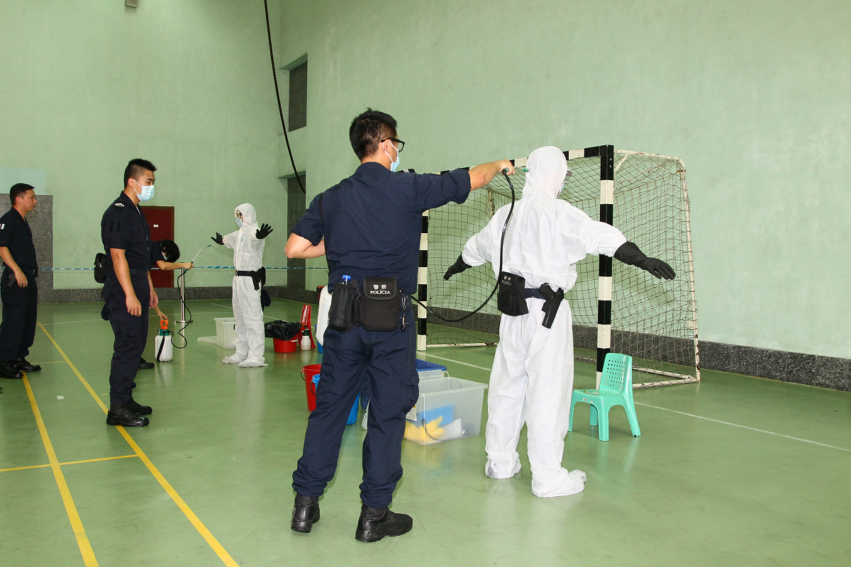 進行清洗消毒程序