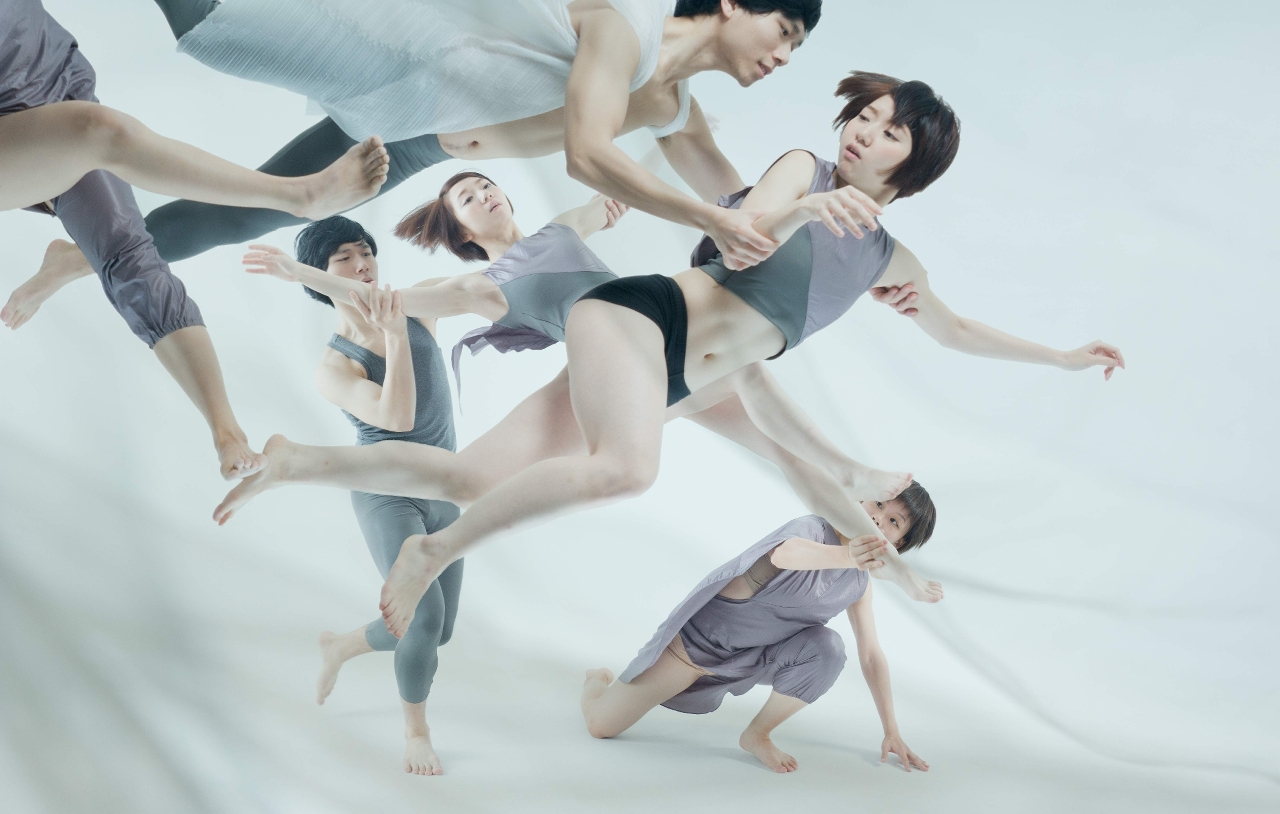 Local dancers participate in the commissioned performance Aerodynamics