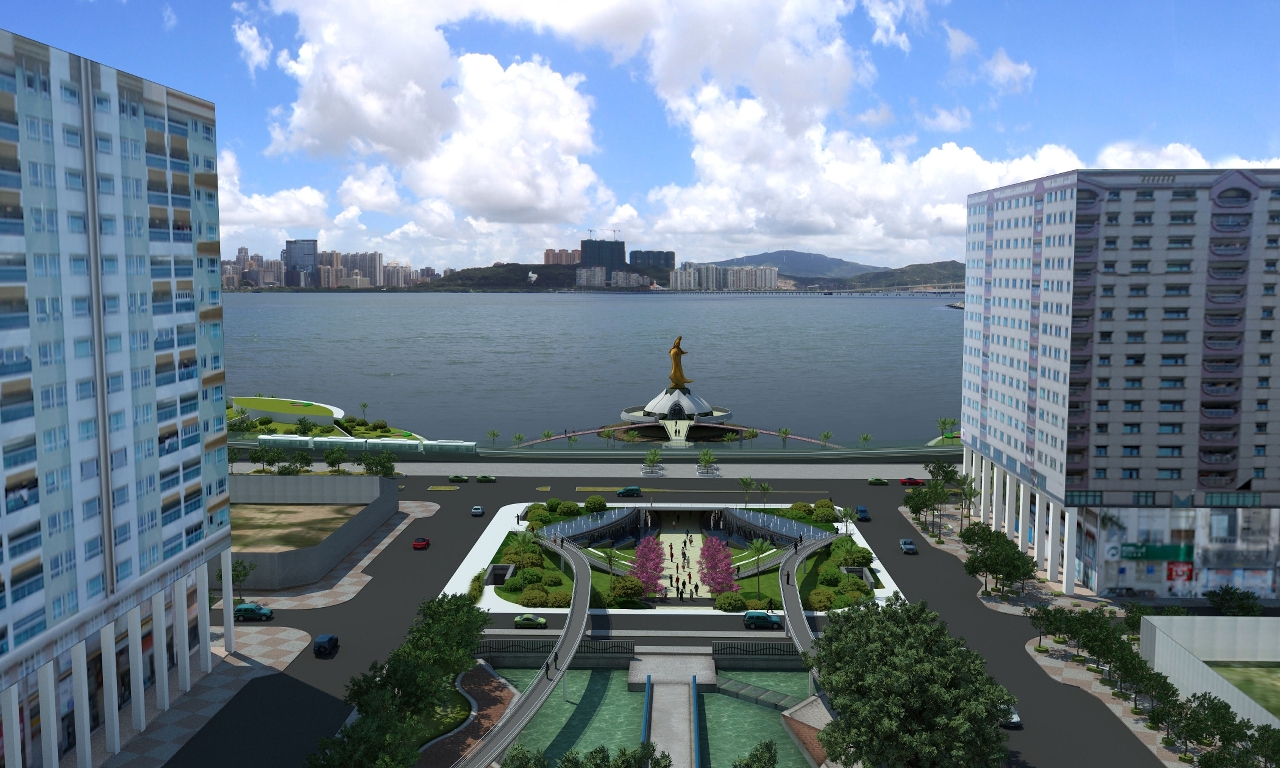 輕軌南段觀音像海濱佈局優化概念2