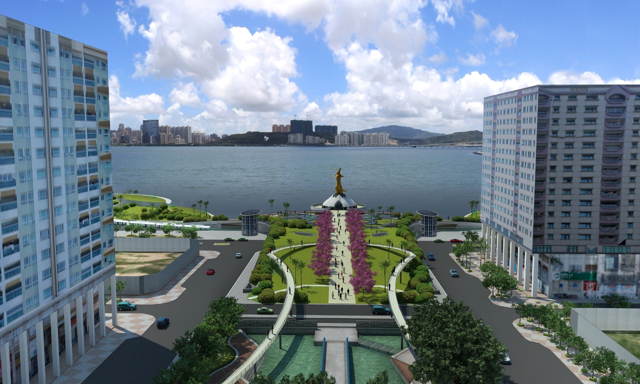 輕軌南段觀音像海濱佈局優化概念1