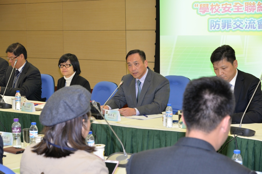 司警局局長在交流會上致詞