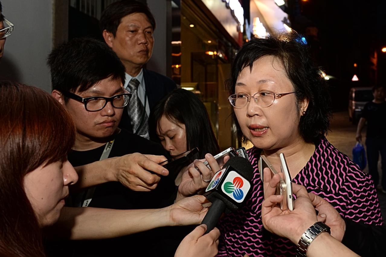 行政法務司司長陳麗敏接受傳媒訪問